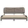 Bed frame with LED lights taupe gray fabric 180x200 cm by , Beds and slatted bases - Ref: Foro24-3213722, Price: 270,24 €, Di...