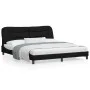 Estructura de cama con luces LED tela negro 180x200 cm de , Camas y somieres - Ref: Foro24-3213720, Precio: 257,78 €, Descuen...