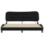 Estructura de cama con luces LED tela negro 180x200 cm de , Camas y somieres - Ref: Foro24-3213720, Precio: 257,78 €, Descuen...