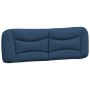 Bed frame with LED lights blue fabric 160x200 cm by , Beds and slatted bases - Ref: Foro24-3213717, Price: 278,20 €, Discount: %