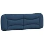 Estructura de cama con luces LED tela azul 160x200 cm de , Camas y somieres - Ref: Foro24-3213717, Precio: 273,50 €, Descuent...
