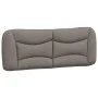 Bed frame with LED lights taupe gray fabric 140x200 cm by , Beds and slatted bases - Ref: Foro24-3213708, Price: 247,11 €, Di...