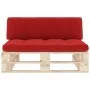 Central sofa made of pallets for impregnated pine wood garden by , Modular outdoor sofas - Ref: Foro24-3066535, Price: 116,39...