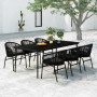 7-teiliges schwarzes Garten-Essset von , Gartensets - Ref: Foro24-3099243, Preis: 752,98 €, Rabatt: %