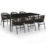 7-teiliges schwarzes Garten-Essset von , Gartensets - Ref: Foro24-3099243, Preis: 752,98 €, Rabatt: %