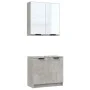 2-teiliges Badezimmermöbelset aus betongrauem Sperrholz von , Badezimmermöbel - Ref: Foro24-3115863, Preis: 118,47 €, Rabatt: %