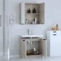 2-teiliges Badezimmermöbelset aus betongrauem Sperrholz von , Badezimmermöbel - Ref: Foro24-3115863, Preis: 118,47 €, Rabatt: %