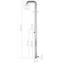 Gartendusche aus Edelstahl 225 cm von , Pool- und Spa-Zubehör - Ref: Foro24-315941, Preis: 332,63 €, Rabatt: %