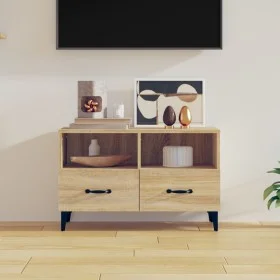 TV-Schrank aus geräuchertem Eichensperrholz, 80 x 36 x 50 cm von , TV-Möbel - Ref: Foro24-812594, Preis: 64,72 €, Rabatt: %