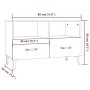 Mueble para TV madera contrachapada roble ahumado 80x36x50 cm de , Muebles TV - Ref: Foro24-812594, Precio: 64,72 €, Descuent...