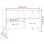 TV-Schrank aus geräuchertem Eichensperrholz, 80 x 36 x 50 cm von , TV-Möbel - Ref: Foro24-812594, Preis: 65,57 €, Rabatt: %