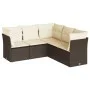 5-piece garden dining set and brown synthetic rattan cushions by , Garden sets - Ref: Foro24-3249462, Price: 356,66 €, Discou...