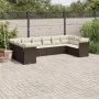 10-teiliges Gartensofa-Set und braune synthetische Rattankissen von , Gartensets - Ref: Foro24-3250042, Preis: 620,22 €, Raba...