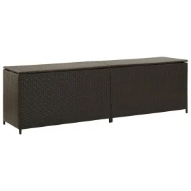 Synthetic rattan garden storage box brown 200x50x60 cm by vidaXL, Outdoor storage boxes - Ref: Foro24-46475, Price: 211,86 €,...