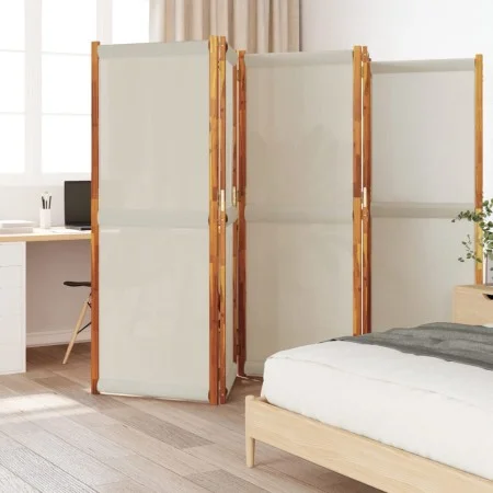 Light gray 5-panel divider screen 350x180 cm by , Room dividers - Ref: Foro24-4003357, Price: 165,43 €, Discount: %