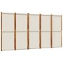 Light gray 5-panel divider screen 350x180 cm by , Room dividers - Ref: Foro24-4003357, Price: 165,35 €, Discount: %