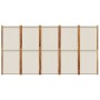 Light gray 5-panel divider screen 350x180 cm by , Room dividers - Ref: Foro24-4003357, Price: 165,35 €, Discount: %