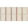 Light gray 5-panel divider screen 350x180 cm by , Room dividers - Ref: Foro24-4003357, Price: 165,43 €, Discount: %