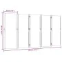 Light gray 5-panel divider screen 350x180 cm by , Room dividers - Ref: Foro24-4003357, Price: 165,43 €, Discount: %