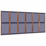 Biombo divisor de 6 paneles azul oscuro 420x180 cm de , Divisores de ambientes - Ref: Foro24-4003362, Precio: 160,42 €, Descu...
