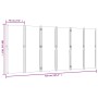 Biombo divisor de 6 paneles azul oscuro 420x180 cm de , Divisores de ambientes - Ref: Foro24-4003362, Precio: 160,42 €, Descu...