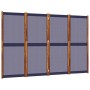 Biombo divisor de 4 paneles azul oscuro 280x180 cm de , Divisores de ambientes - Ref: Foro24-4003360, Precio: 105,48 €, Descu...