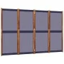 Biombo divisor de 4 paneles azul oscuro 280x180 cm de , Divisores de ambientes - Ref: Foro24-4003360, Precio: 122,84 €, Descu...
