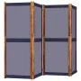 Biombo divisor de 4 paneles azul oscuro 280x180 cm de , Divisores de ambientes - Ref: Foro24-4003360, Precio: 122,84 €, Descu...