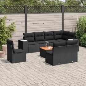 8-piece garden sofa set and black synthetic rattan cushions by , Garden sets - Ref: Foro24-3257812, Price: 557,97 €, Discount: %