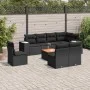 8-piece garden sofa set and black synthetic rattan cushions by , Garden sets - Ref: Foro24-3257812, Price: 557,97 €, Discount: %
