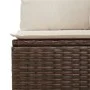 Garden sofa with cushions 3 seater brown synthetic rattan by , Outdoor sofas - Ref: Foro24-366219, Price: 154,65 €, Discount: %