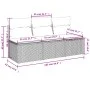 Garden sofa with cushions 3 seater brown synthetic rattan by , Outdoor sofas - Ref: Foro24-366219, Price: 154,65 €, Discount: %