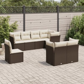 8-piece garden sofa set and brown synthetic rattan cushions by , Garden sets - Ref: Foro24-3249772, Price: 556,55 €, Discount: %