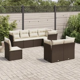 8-piece garden sofa set and brown synthetic rattan cushions by , Garden sets - Ref: Foro24-3249772, Price: 556,50 €, Discount: %