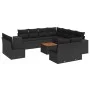 Set de sofás de jardín 12 piezas cojines ratán sintético negro de , Conjuntos de jardín - Ref: Foro24-3257833, Precio: 768,07...