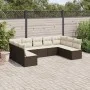 9-teiliges Gartensofa-Set und braune synthetische Rattankissen von , Gartensets - Ref: Foro24-3249912, Preis: 539,90 €, Rabat...