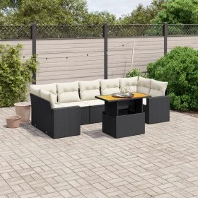 8-piece garden sofa set and black synthetic rattan cushions by , Garden sets - Ref: Foro24-3271224, Price: 525,37 €, Discount: %