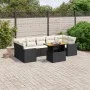 8-piece garden sofa set and black synthetic rattan cushions by , Garden sets - Ref: Foro24-3271224, Price: 525,37 €, Discount: %