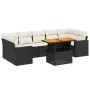 8-teiliges Gartensofa-Set und schwarze synthetische Rattankissen von , Gartensets - Ref: Foro24-3271224, Preis: 507,21 €, Rab...