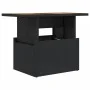 Garden table PE rattan and black acacia wood 100x55x73 cm by , Garden tables - Ref: Foro24-365976, Price: 92,17 €, Discount: %