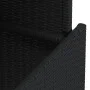 Garden table PE rattan and black acacia wood 100x55x73 cm by , Garden tables - Ref: Foro24-365976, Price: 92,17 €, Discount: %