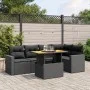Set de sofás de jardín 6 piezas y cojines ratán sintético negro de , Conjuntos de jardín - Ref: Foro24-3271300, Precio: 429,5...