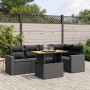 Set de sofás de jardín 6 piezas y cojines ratán sintético negro de , Conjuntos de jardín - Ref: Foro24-3271300, Precio: 427,8...