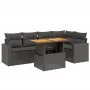 6-piece garden sofa set and black synthetic rattan cushions by , Garden sets - Ref: Foro24-3271300, Price: 429,03 €, Discount: %