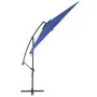 Sombrilla voladiza con poste de aluminio azul 300 cm de vidaXL, Sombrillas - Ref: Foro24-47133, Precio: 101,51 €, Descuento: %
