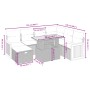 8-piece garden sofa set and black synthetic rattan cushions by , Garden sets - Ref: Foro24-3276262, Price: 483,92 €, Discount: %