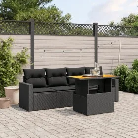 5-piece garden furniture set and black synthetic rattan cushions by , Garden sets - Ref: Foro24-3271188, Price: 348,14 €, Dis...