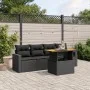 5-piece garden furniture set and black synthetic rattan cushions by , Garden sets - Ref: Foro24-3271188, Price: 348,14 €, Dis...
