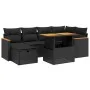 7-piece garden dining set and black synthetic rattan cushions by , Garden sets - Ref: Foro24-3276037, Price: 480,95 €, Discou...