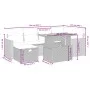 7-piece garden dining set and black synthetic rattan cushions by , Garden sets - Ref: Foro24-3276037, Price: 480,95 €, Discou...